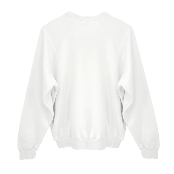 MOTHER The Biggie Message Sweatshirt In Bright White Sunshine Daydream S - Picture 3 of 11